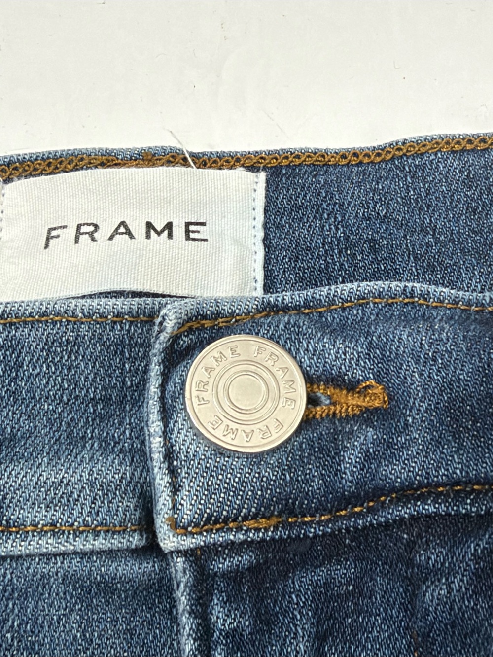 Frame Le High Ankle Straight Leg Jeans Strech Size 25 - Picture 10 of 15